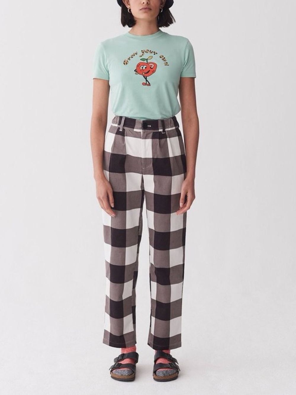 Lazy Oaf Allotment Check Cord Pants Size 28